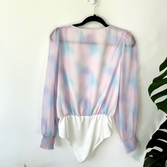 ✨ Pink Lily Long Sleeve Bodysuit | Size Small | Soft Pastel | NWT ✨ - Picture 4 of 7